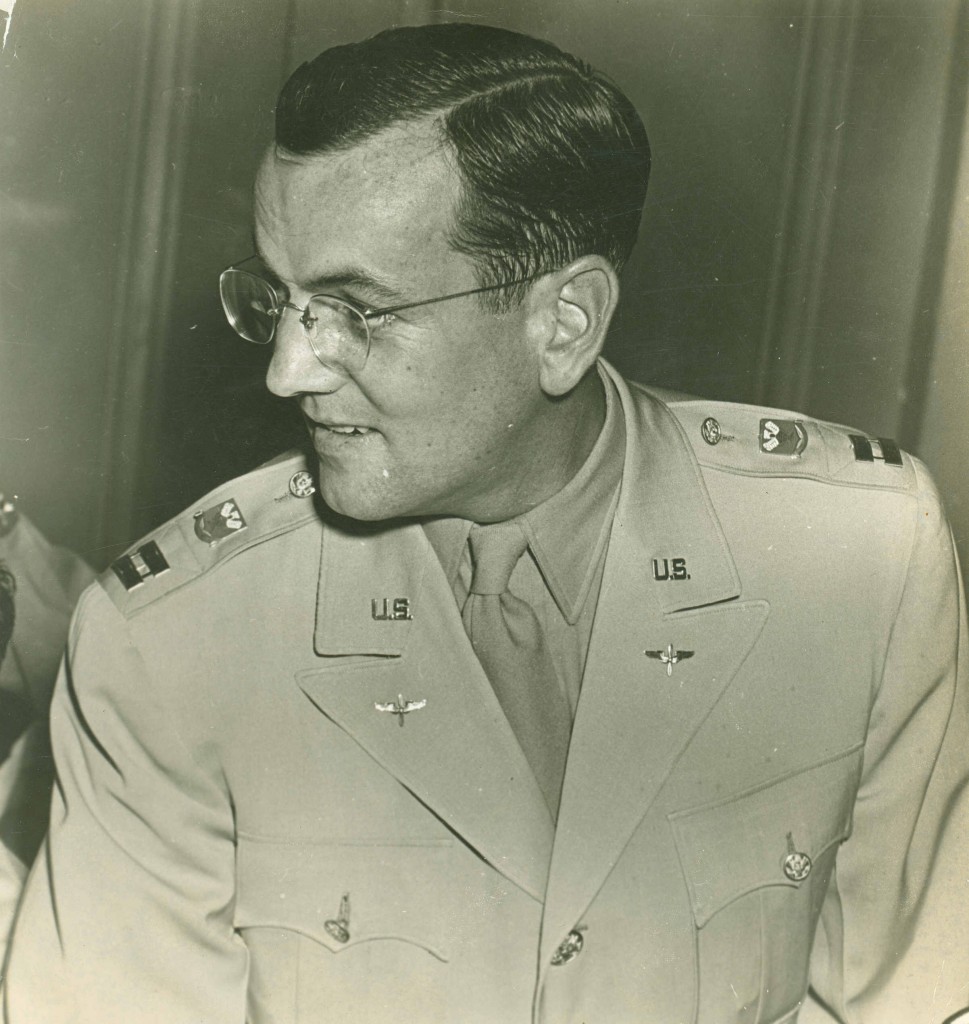 Glenn Miller profile in uniform